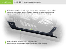 Load image into Gallery viewer, DV8 Offroad SRJL-25 Rock Skins for Select Jeep Wrangler