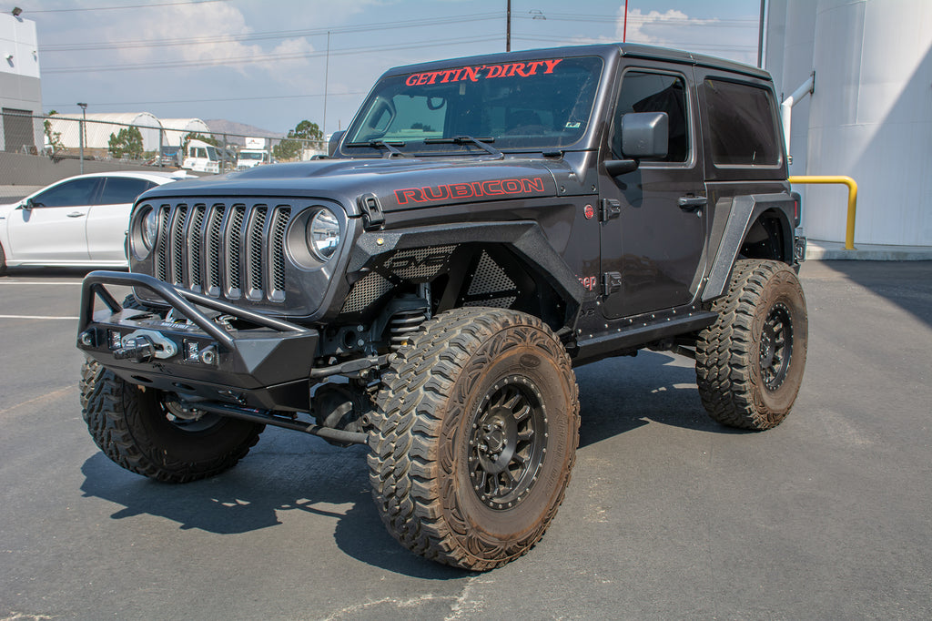DV8 Offroad SRJL-26 Rock Slider with Rock Skin for Select Jeep Wrangler