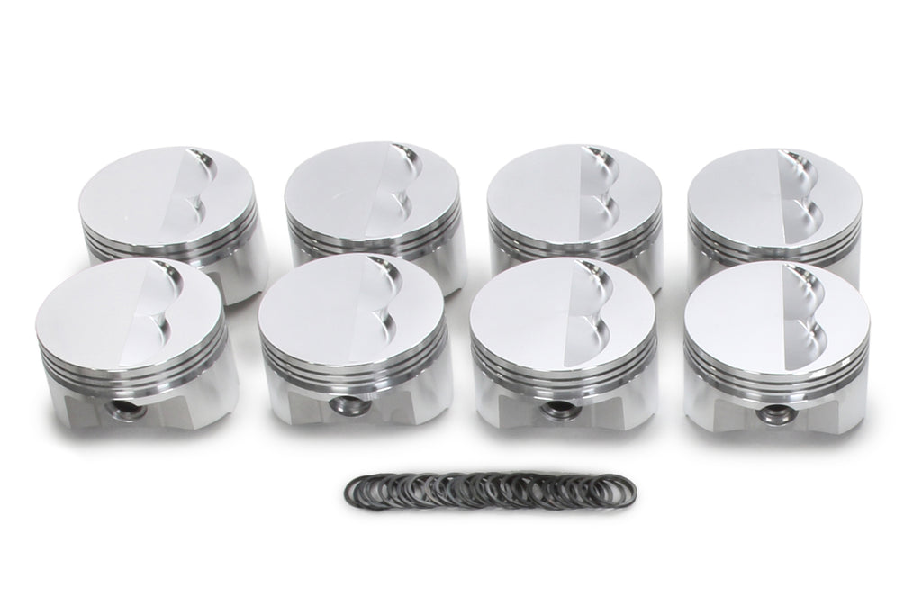 SPORTSMAN RACING PRODUCTS 138082 SBC Flat Top Piston Set 4.040 Bore -5cc
