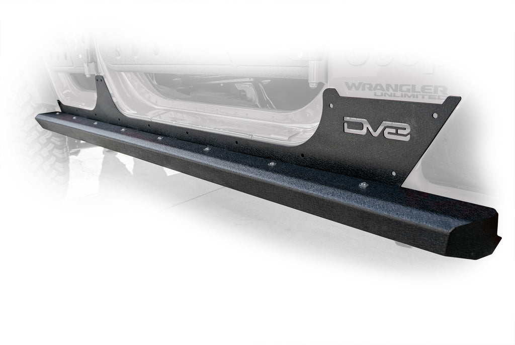 DV8 Offroad SRSOTB-13 Rock Slider with Rock Skin for Select Jeep Wrangler, Jeep Wrangler JK