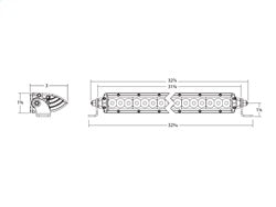 Rigid Industries 932314 SR-Series 30 Inch Spot with Amber PRO Lens