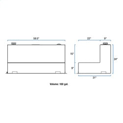 UWS ST-100-L-MB Liquid Transfer Tank