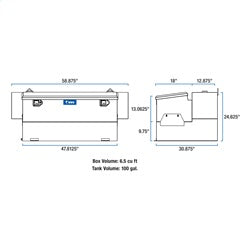 UWS ST-100HH-CB-W Liquid Transfer Tank
