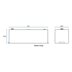 UWS ST-45-R-W Liquid Transfer Tank