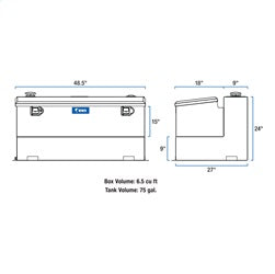 UWS ST-75-COMBO-W Liquid Transfer Tank