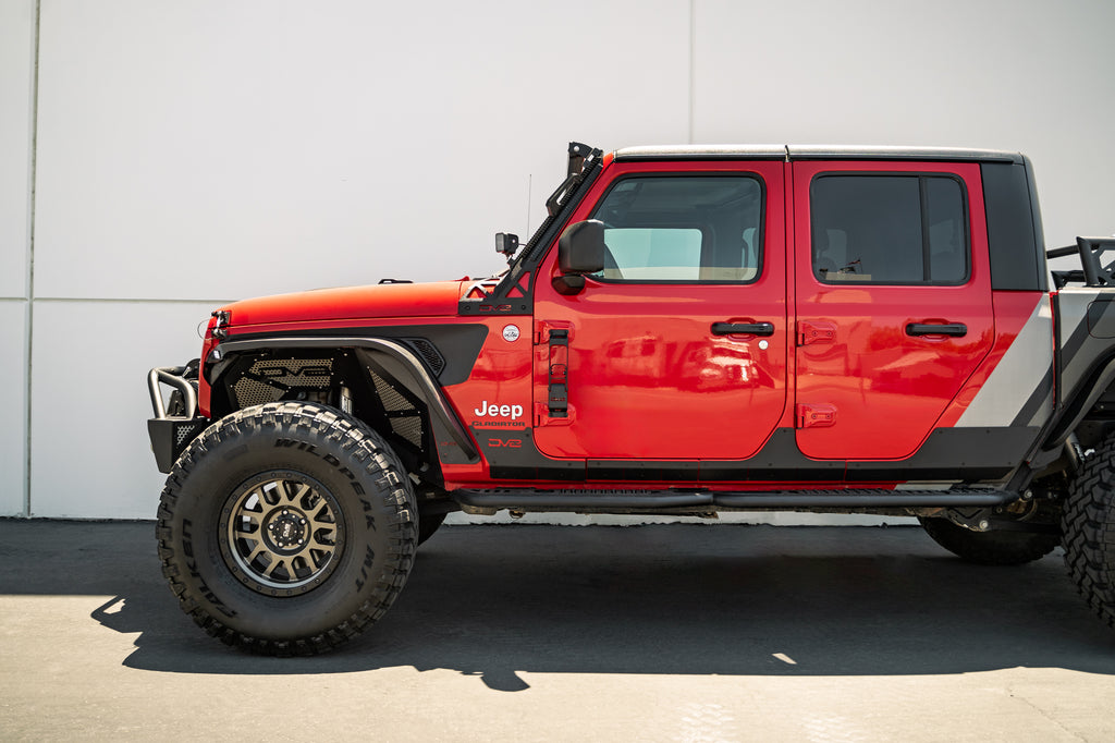 DV8 Offroad STJL-04 Jeep Wrangler JK/JL & Gladiator JT Hinge Mounted Steps