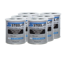 Load image into Gallery viewer, STEEL-IT CASE1002Q Steel Gray Polyurethane Case 6 x 1 Quart