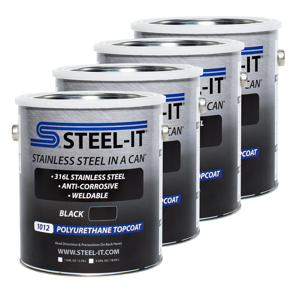 STEEL-IT CASE1012G Black Polyurethane Case 4 x 1 Gallon