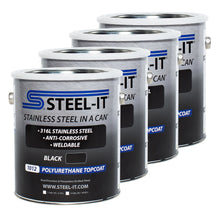 Load image into Gallery viewer, STEEL-IT CASE1012G Black Polyurethane Case 4 x 1 Gallon