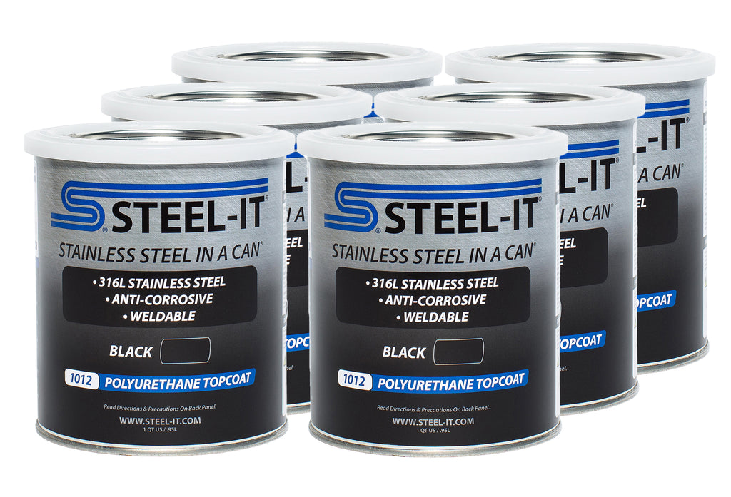 STEEL-IT CASE1012Q Black Polyurethane Case 6 x 1 Quart