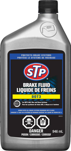 STP 18494 Heavy Duty Brake Fluid DOT 3, 946 mL