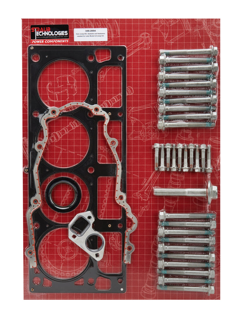 STRAUB TECHNOLOGIES INC. 346-2004 Cam Change Gasket & Bolt Kit LS3 4in + Bore