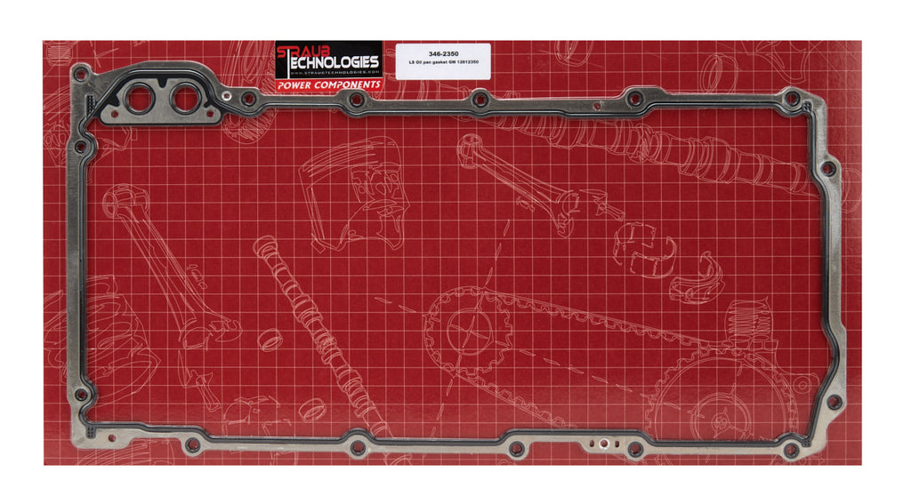 STRAUB TECHNOLOGIES INC. 346-2350 Oil Pan Gasket LS 1997-up