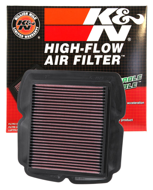 K&N SU-6503 Replacement Air Filter for Select Suzuki SV1000/S, Suzuki SV650, Suzuki SV650A ABS, Suzuki SV650S, Suzuki SV650SA ABS