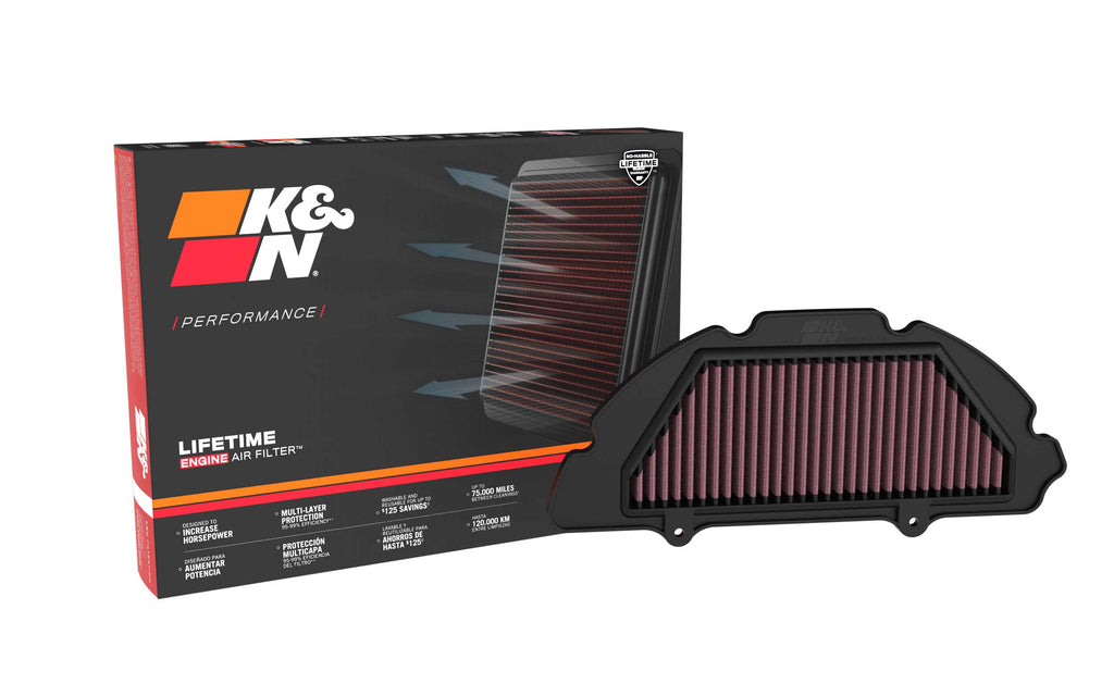 K&N SU-9921 Replacement Air Filter for Select Suzuki GSX-S1000 ABS, Suzuki GSX-S1000GT, Suzuki GSX-S1000GT+, Suzuki GSX-S1000GX+, Suzuki GSX-S1000S Katana
