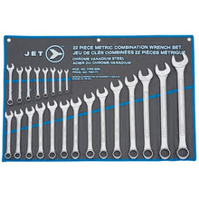 Load image into Gallery viewer, JET 700177 Metric Raised Panel Combination Wrench Set - 22 pc