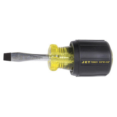 JET 720621 1/4" x 1-1/2" Slot Round Shank Cushion Grip Screwdriver