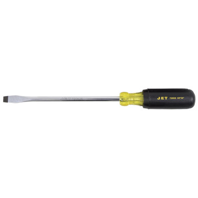JET 720626 3/8" x 8" Slot Round Shank Cushion Grip Screwdriver