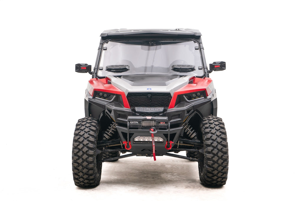 Fab Fours SXFB-1250-B SXS Winch Bumper for Select Polaris General 1000, Polaris General Deluxe, Polaris General Deluxe Ride Command Edition, Polaris General EPS, Polaris General EPS Deluxe, Polaris General EPS Hunter Edition, Polaris General EPS Limited