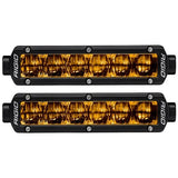 Rigid Industries 906704 SR-Series DOT/SAE J583 6 Inch Selective Yellow LED Fog Light, Pair