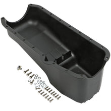 Load image into Gallery viewer, Sb-Chevy-283-350-(55-79)-Finned-Aluminum-Engine-Oil-Pan--Black-Finish