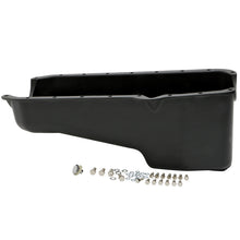 Load image into Gallery viewer, Sb-Chevy-283-350-(55-79)-Finned-Aluminum-Engine-Oil-Pan--Black-Finish