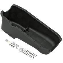Load image into Gallery viewer, Sb-Chevy-305-350-(80-85)-Finned-Aluminum-Engine-Oil-Pan--Black-Finish