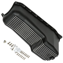 Load image into Gallery viewer, Sb-Chevy-305-350-(86-00)-Finned-Aluminum-Engine-Oil-Pan--Black-Finish