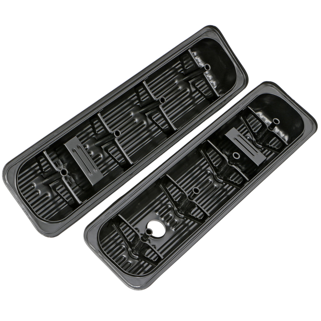 Sb-Chevy-5.0-5.7L-Steel-Valve-Covers-(Trucks-Only)--Black-Finish