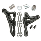 Hedman Hedders 63678 SB CHEVY V8 (GEN1) IN 72-86 JEEP CJ; 1-1/2 in. MID-LENGTH-HEAVY-DUTY BLACK ELITE