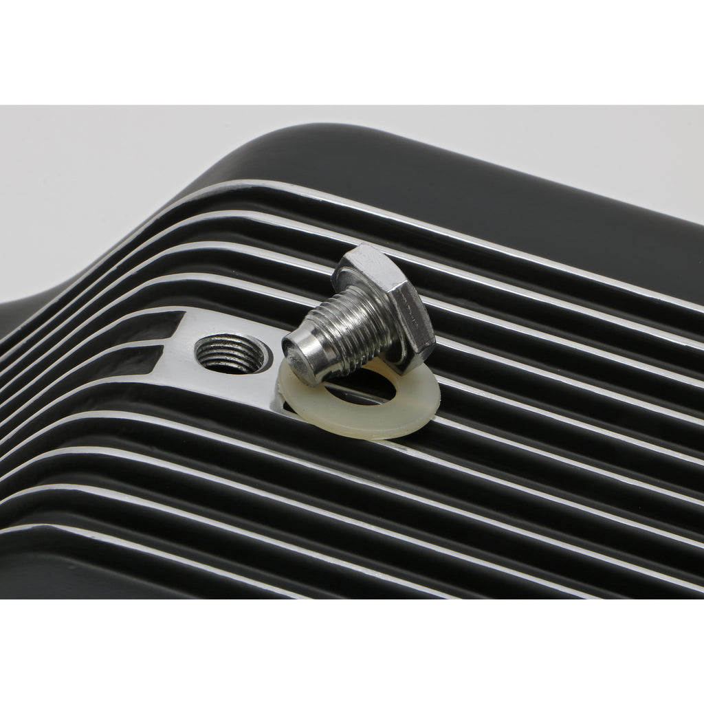 Sb-Ford-260-302W-(62-82)-Finned-Aluminum-Engine-Oil-Pan--Black-Finish