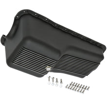 Load image into Gallery viewer, Sb-Ford-260-302W-(62-82)-Finned-Aluminum-Engine-Oil-Pan--Black-Finish