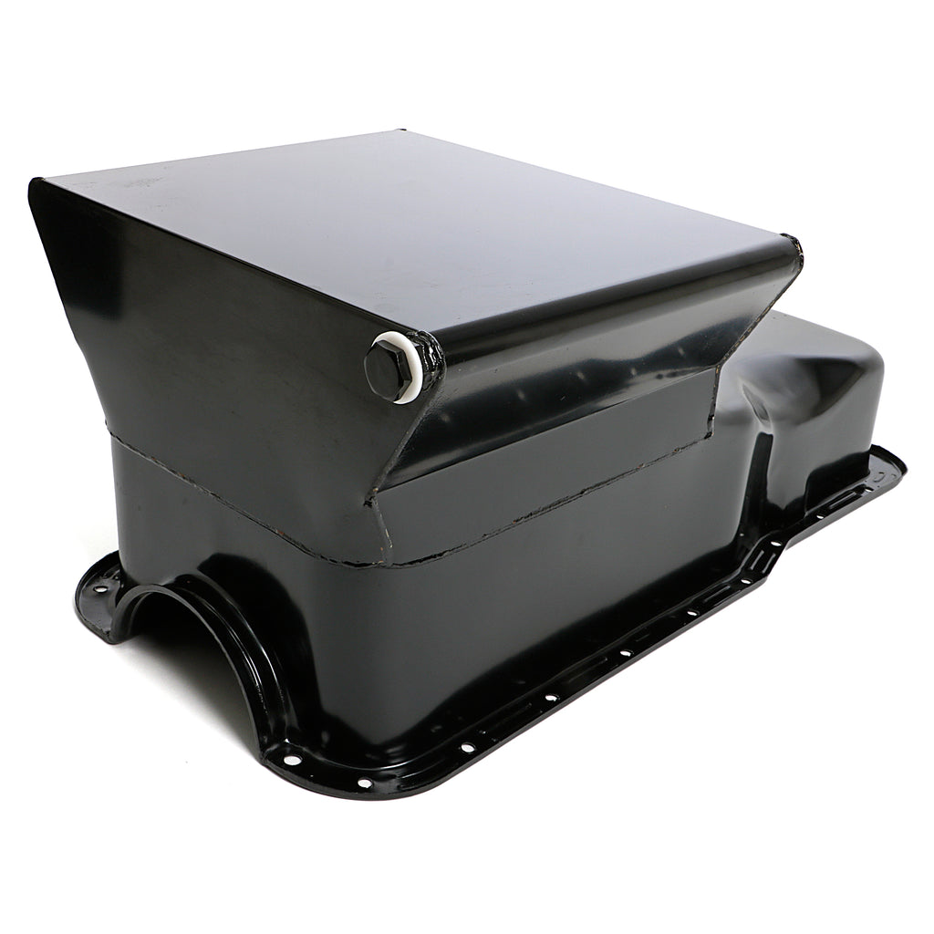 Sb-Ford-Oil-Pan-1965-1987-260-289-302-7Qt-Front-Sump-Black