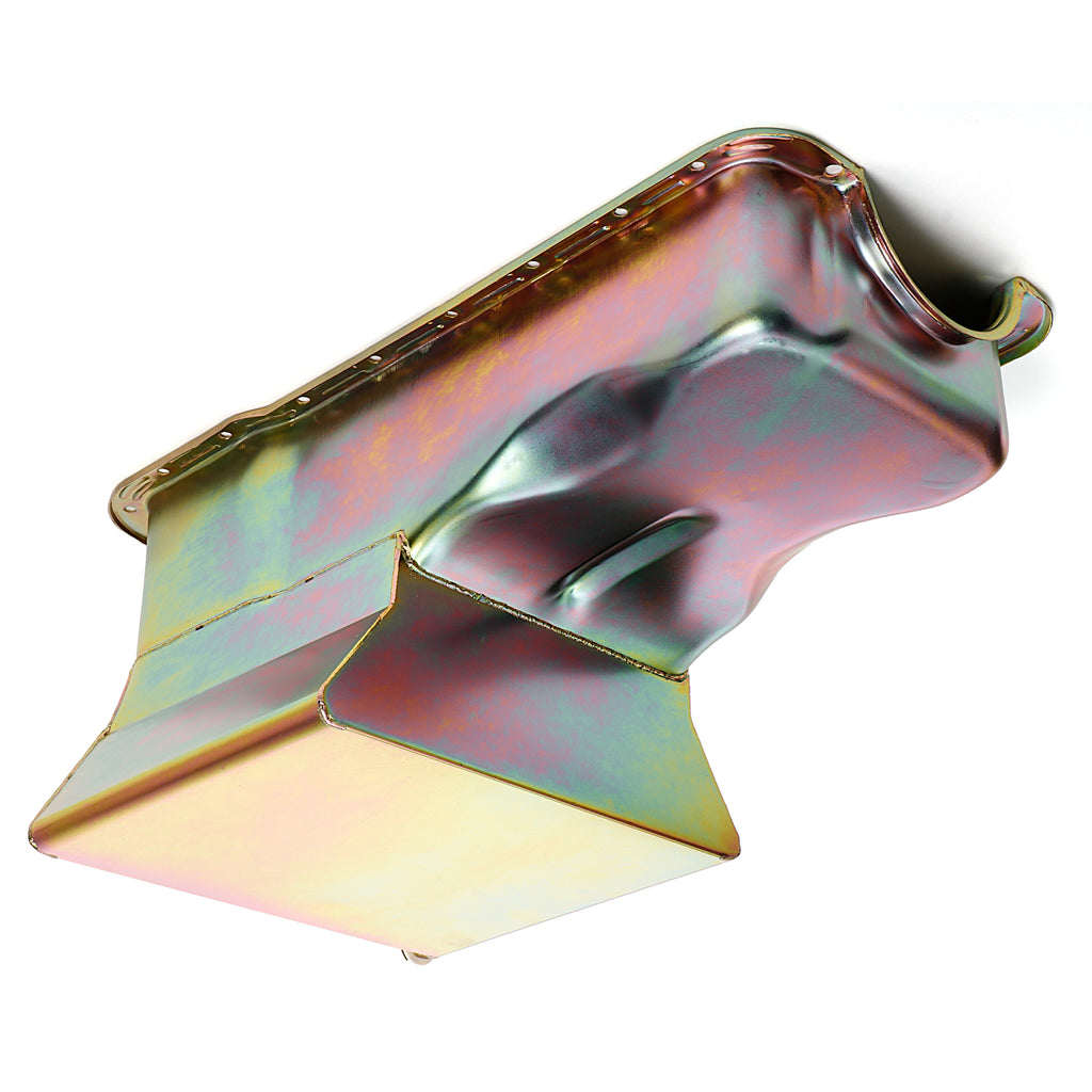 Sb-Ford-Oil-Pan-1965-1987-260-289-302-7Qt-Front-Sump-Zinc