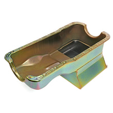 Load image into Gallery viewer, Sb-Ford-Oil-Pan-1965-1987-260-289-302-7Qt-Front-Sump-Zinc