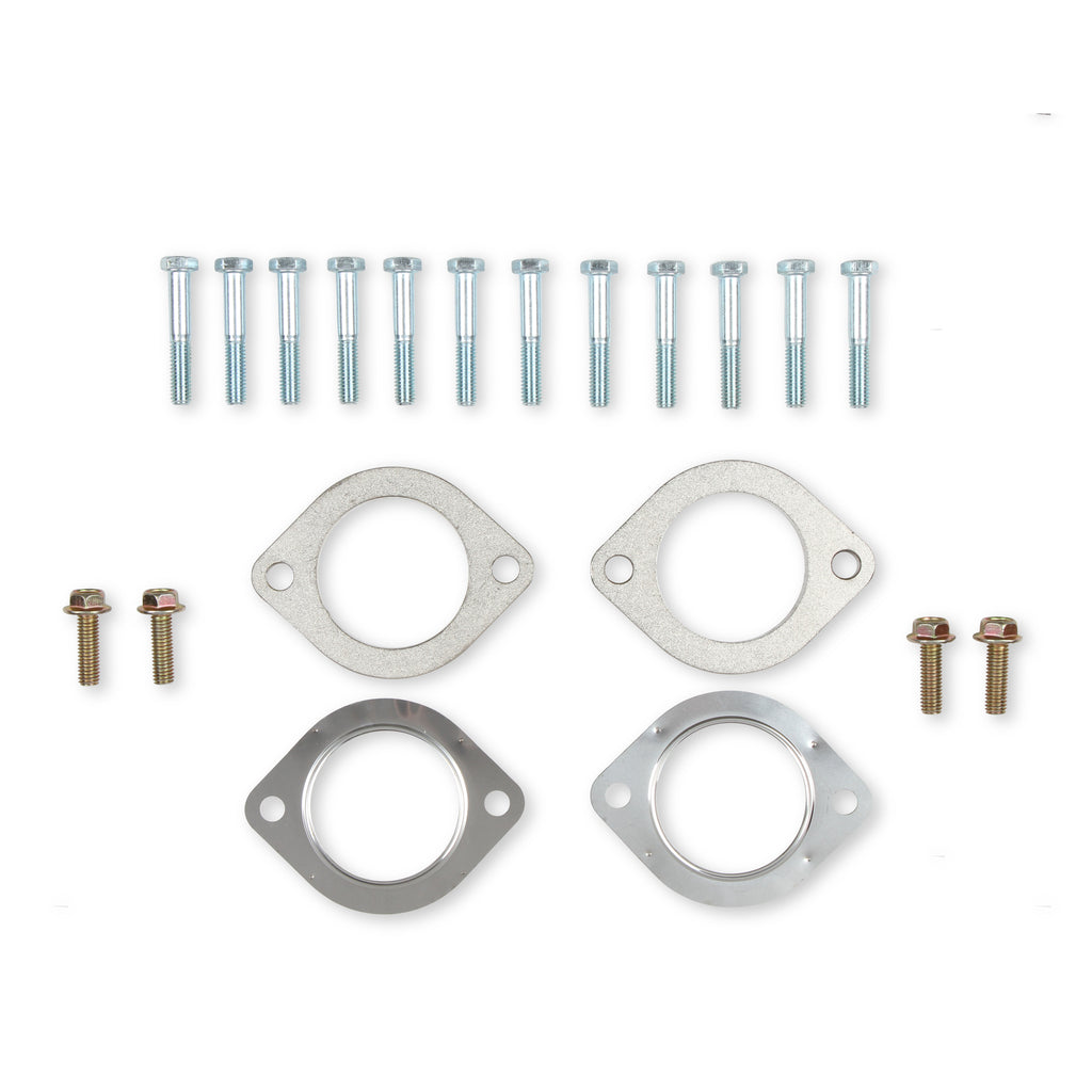 Sbc-Exhaust-Manifold-Set-2.5In-Outlet-Cast-Iron