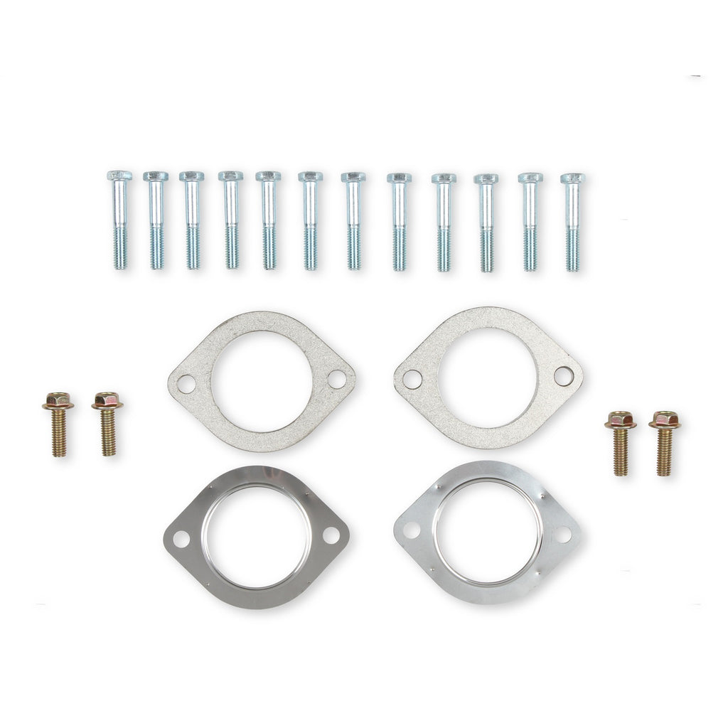Sbc-Exhaust-Manifold-Set-2.5In-Outlet-Cast-Iron