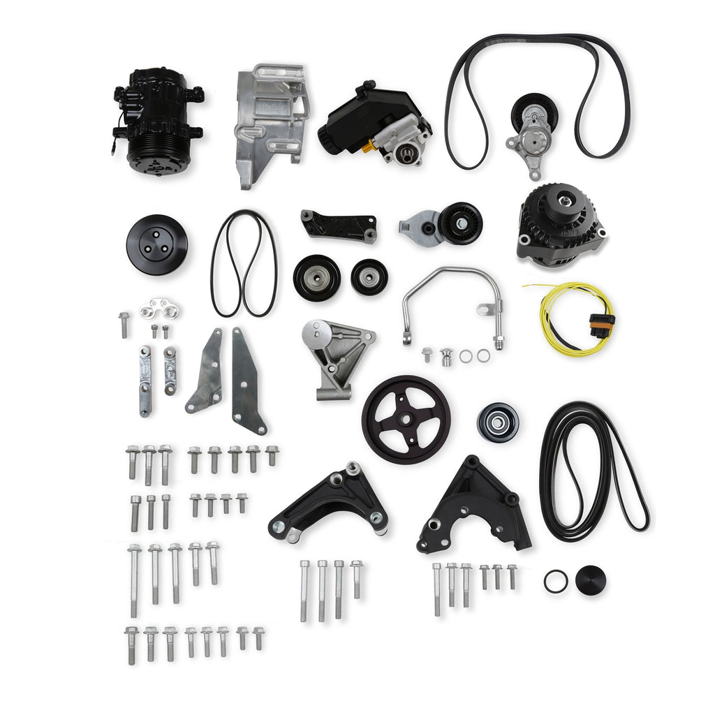 Sbc-Gen-IiiIv-Low-LsaLs-Accessory-Drive-Bracket-Kit-Complete-Black