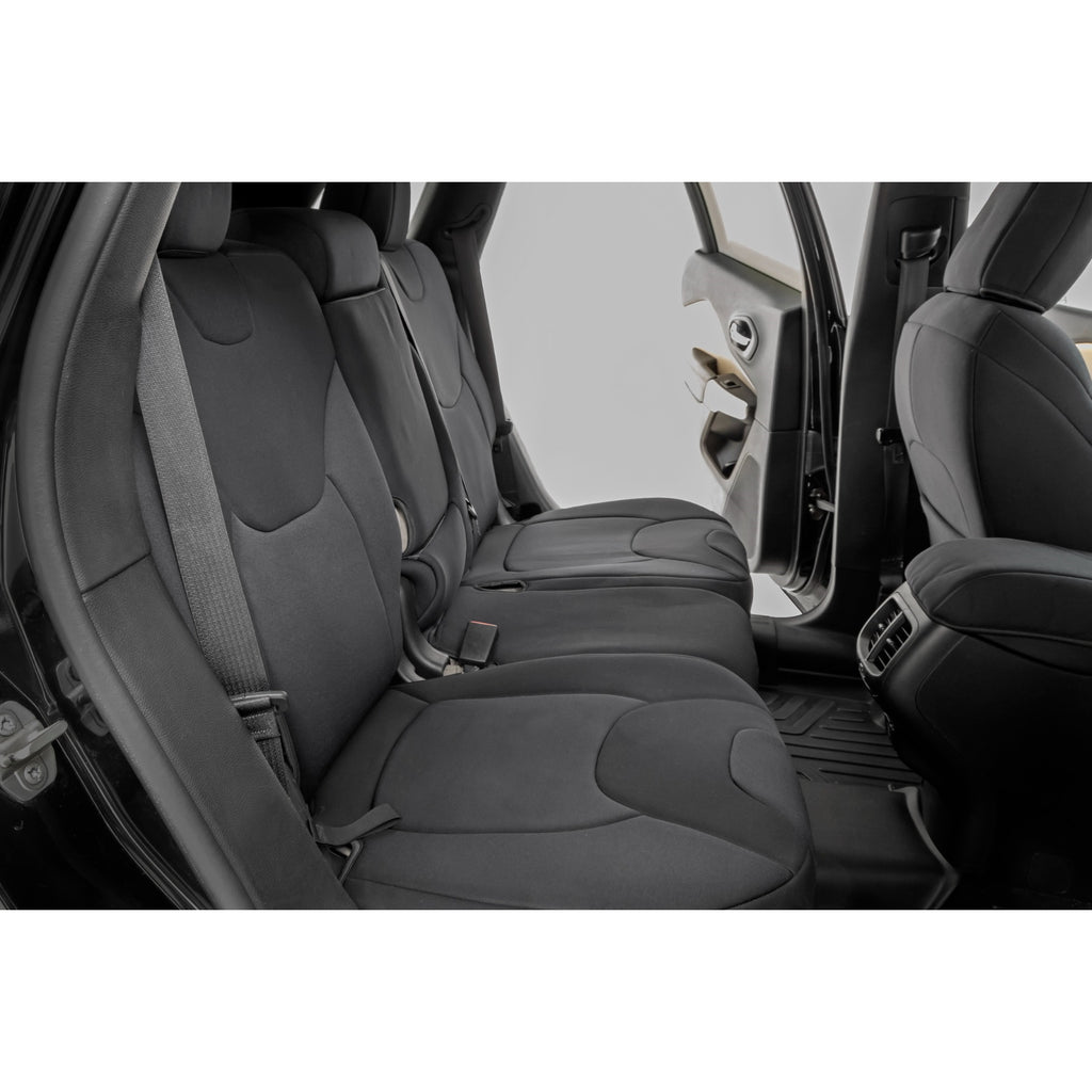Seat-Covers-Front-Row-And-Rear-Row-Bench-Jeep-Cherokee-Kl-2Wd4Wd-(14-22)-Rough-Country