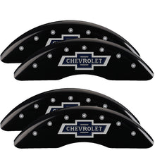 Load image into Gallery viewer, Set-Of-4-Black-Finish,-Silver-100-Anniversary-Chevrolet
