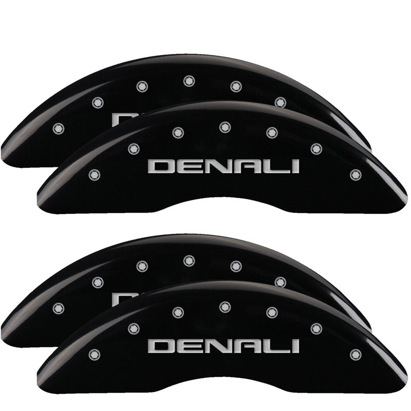 Set-Of-4-Black-Finish,-Silver-Denali