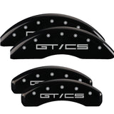 MGP 10200SGTCBK Set of 4: Black finish, Silver Mustang GT/CS