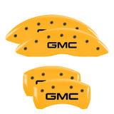 MGP 34218SGMCYL Set of 4: Yellow finish, Black GMC