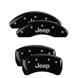 MGP 42013SJEPBK Set of 4: Black finish, Silver JEEP