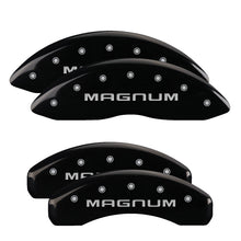 Load image into Gallery viewer, Set-Of-4-Caliper-Covers-Engraved-Front-And-Rear-Magnum-Black-Powder-Coat-Fini