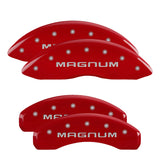 MGP 12088SMGMRD Set of 4: Red finish, Silver Magnum