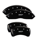 MGP 14235SMGPBK Set of 4: Black finish, Silver