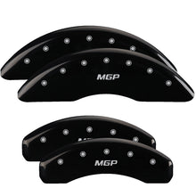 Load image into Gallery viewer, Set-Of-4-Caliper-Covers-Engraved-Front-And-Rear-Mgp-Black-Powder-Coat-Finish