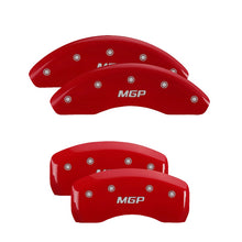 Load image into Gallery viewer, Set-Of-4-Caliper-Covers-Engraved-Front-And-Rear-Mgp-Red-Powder-Coat-Finish-S
