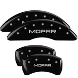 MGP 42012SMOPBK Set of 4: Black finish, Silver MOPAR